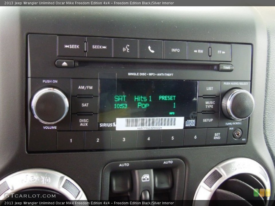 Freedom Edition Black/Silver Interior Controls for the 2013 Jeep Wrangler Unlimited Oscar Mike Freedom Edition 4x4 #77697861