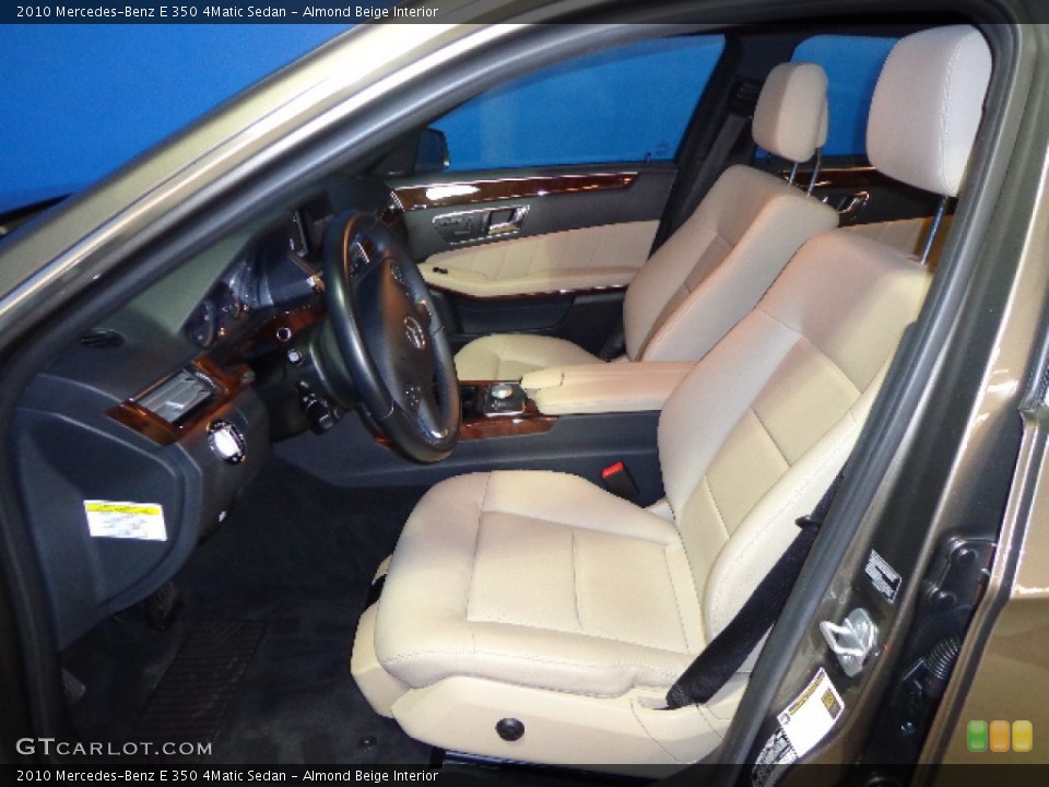 Almond Beige Interior Front Seat for the 2010 Mercedes-Benz E 350 4Matic Sedan #77698340