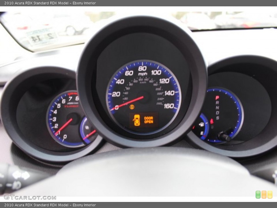 Ebony Interior Gauges for the 2010 Acura RDX  #77698681