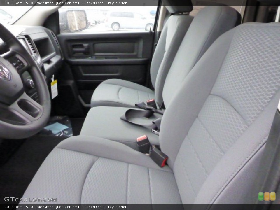 Black/Diesel Gray Interior Front Seat for the 2013 Ram 1500 Tradesman Quad Cab 4x4 #77698746