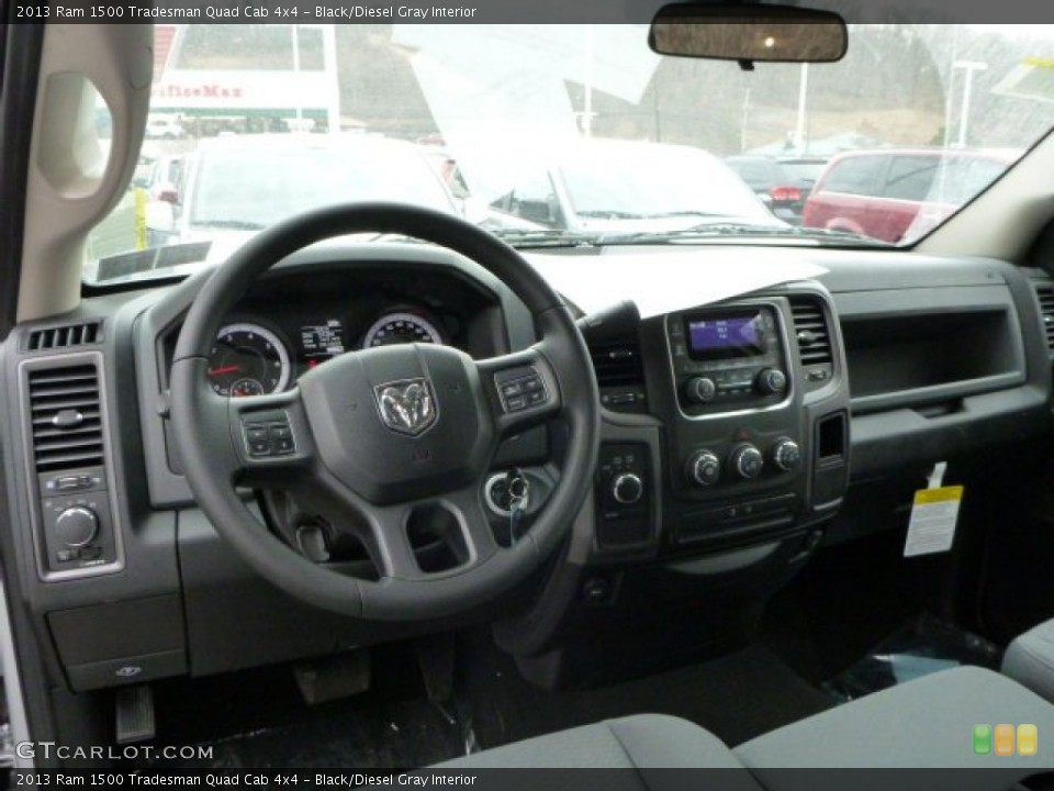 Black/Diesel Gray Interior Dashboard for the 2013 Ram 1500 Tradesman Quad Cab 4x4 #77698784