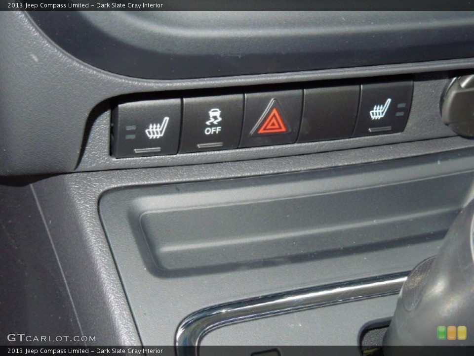 Dark Slate Gray Interior Controls for the 2013 Jeep Compass Limited #77698917