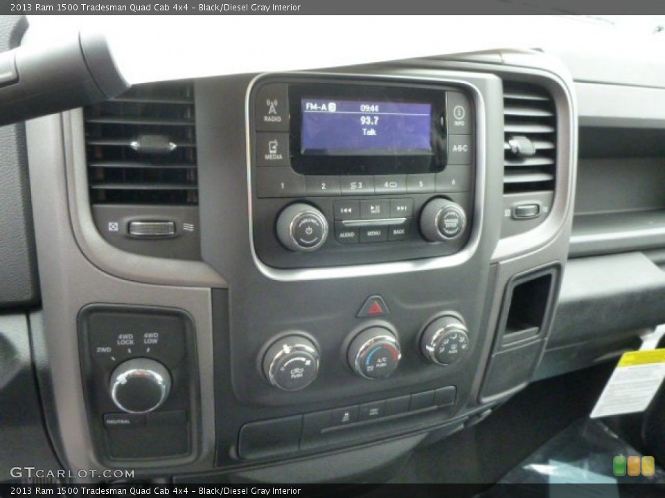 Black/Diesel Gray Interior Controls for the 2013 Ram 1500 Tradesman Quad Cab 4x4 #77698926