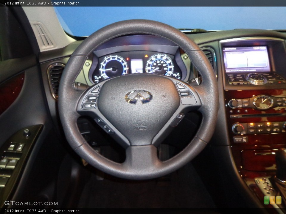 Graphite Interior Steering Wheel for the 2012 Infiniti EX 35 AWD #77699016
