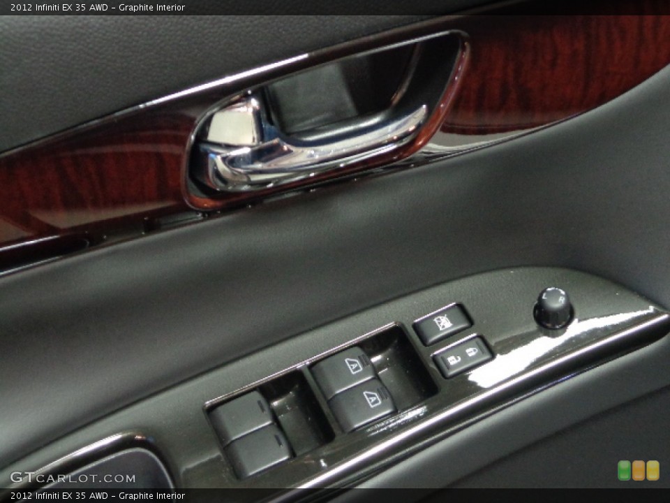 Graphite Interior Controls for the 2012 Infiniti EX 35 AWD #77699043