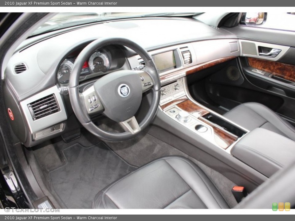 Warm Charcoal Interior Prime Interior for the 2010 Jaguar XF Premium Sport Sedan #77699856