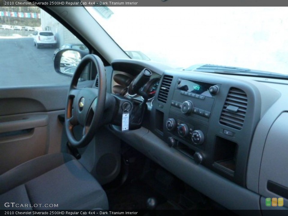 Dark Titanium Interior Dashboard for the 2010 Chevrolet Silverado 2500HD Regular Cab 4x4 #77700556