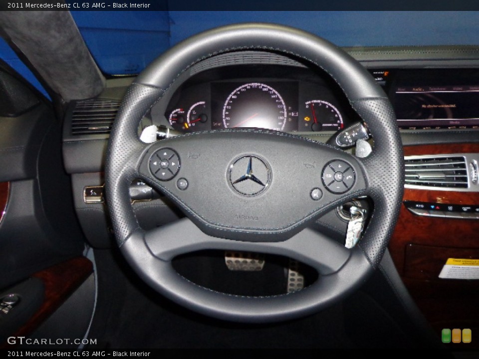 Black Interior Steering Wheel for the 2011 Mercedes-Benz CL 63 AMG #77701168
