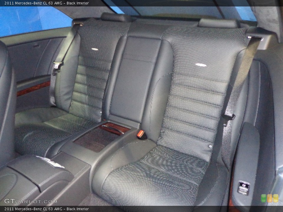 Black Interior Rear Seat for the 2011 Mercedes-Benz CL 63 AMG #77701221