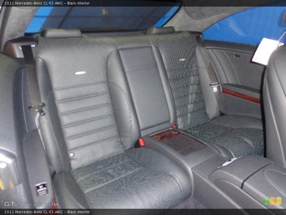 Black Interior Rear Seat for the 2011 Mercedes-Benz CL 63 AMG #77701292