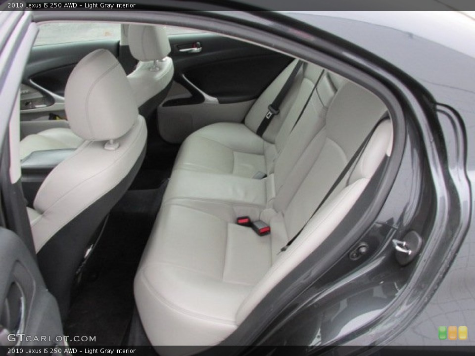 Light Gray Interior Rear Seat for the 2010 Lexus IS 250 AWD #77701746