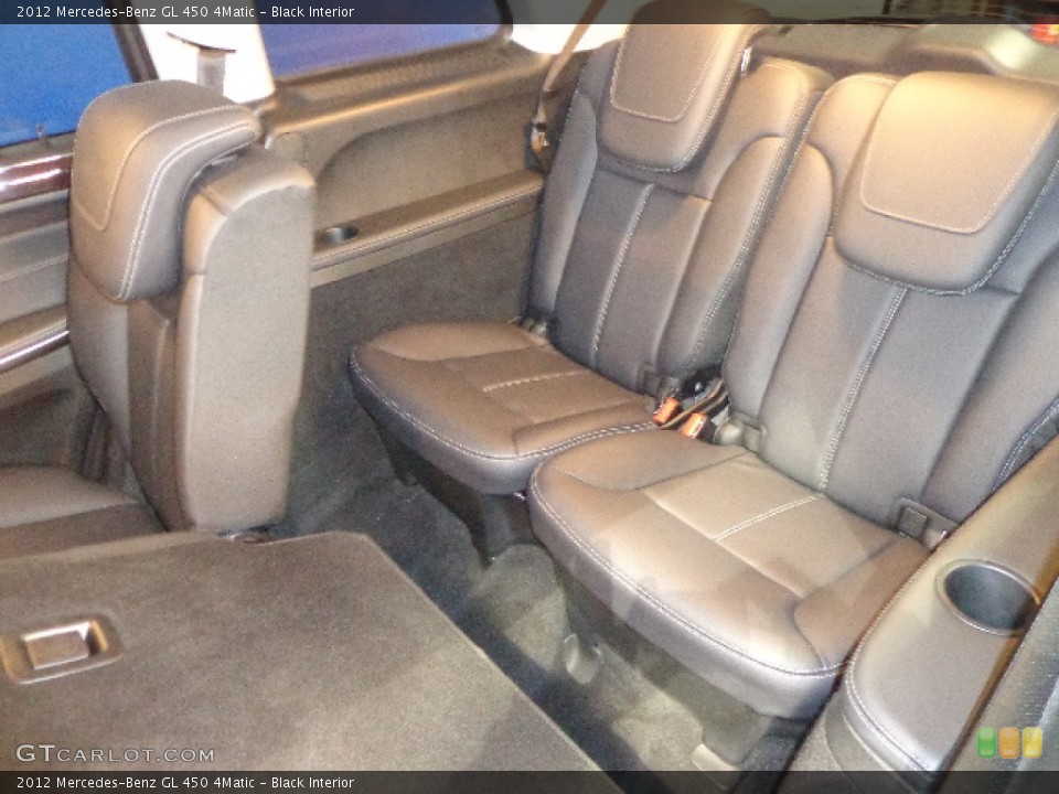 Black Interior Rear Seat for the 2012 Mercedes-Benz GL 450 4Matic #77701899