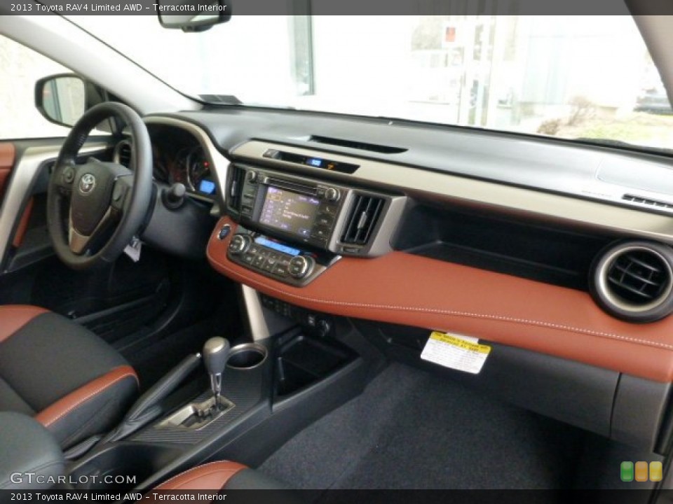 Terracotta Interior Dashboard for the 2013 Toyota RAV4 Limited AWD #77702412