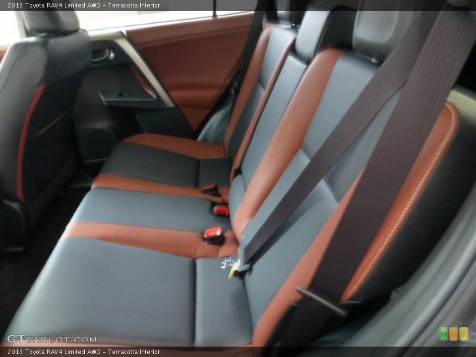 Terracotta Interior Rear Seat for the 2013 Toyota RAV4 Limited AWD #77702486