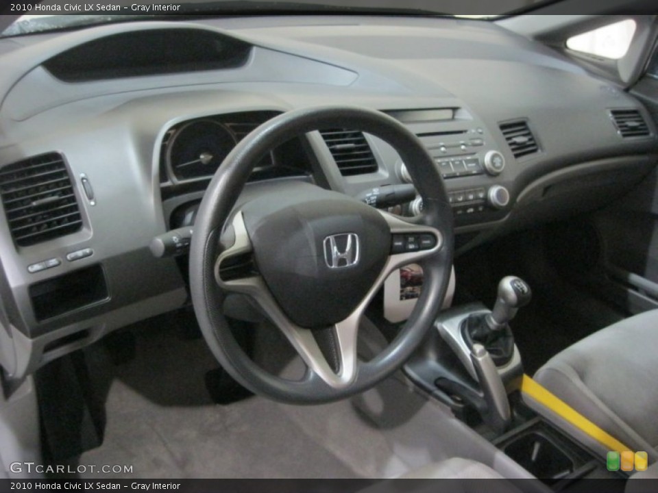 Gray Interior Dashboard for the 2010 Honda Civic LX Sedan #77702730