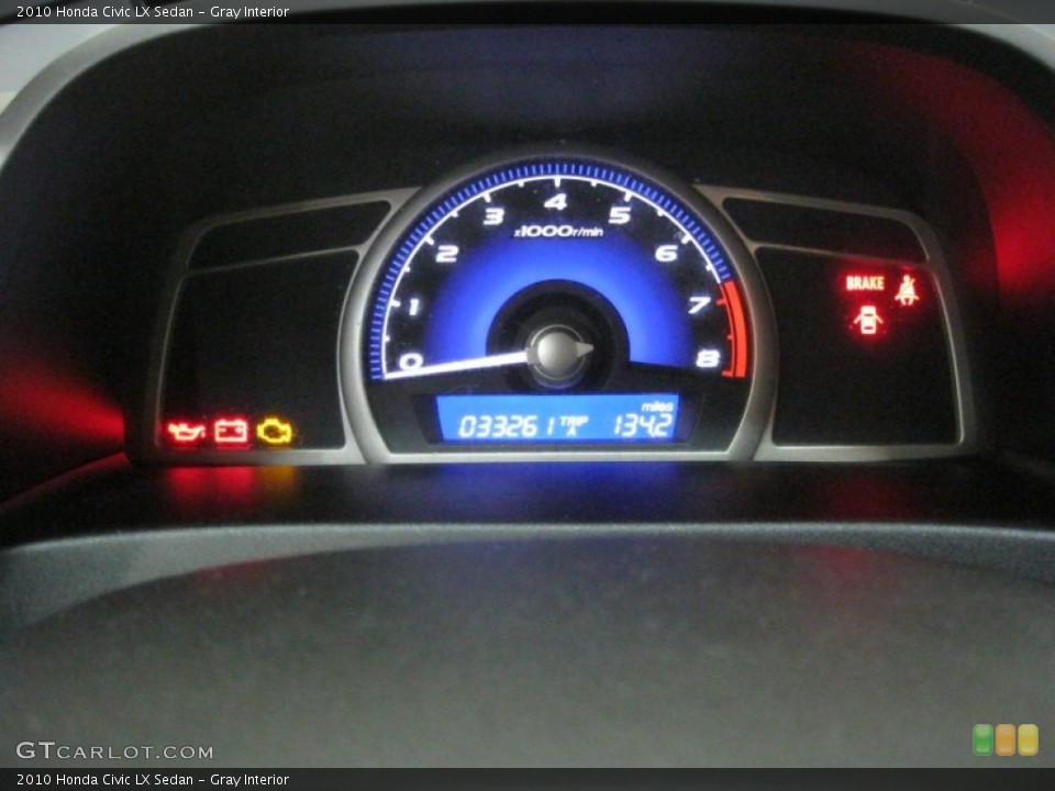 Gray Interior Gauges for the 2010 Honda Civic LX Sedan #77702793