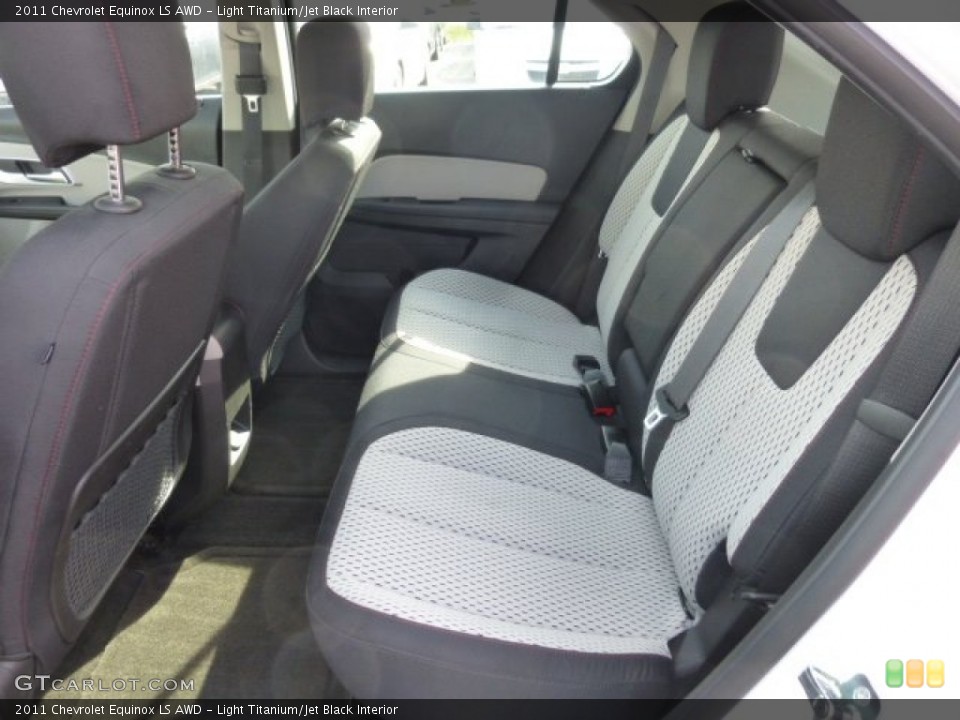 Light Titanium/Jet Black Interior Rear Seat for the 2011 Chevrolet Equinox LS AWD #77702796