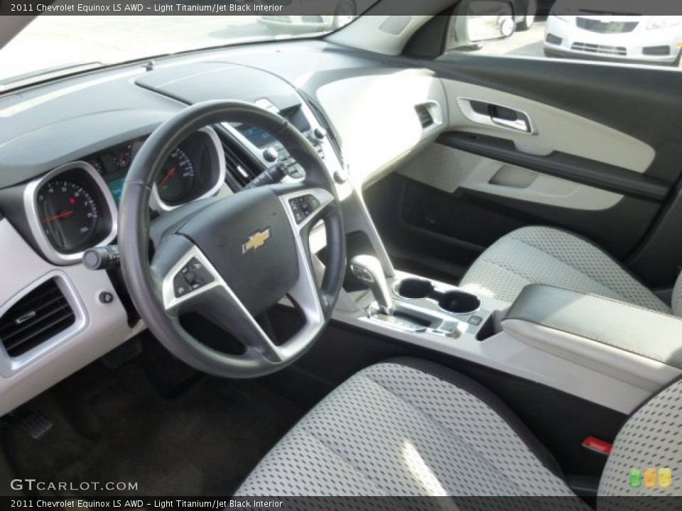 Light Titanium/Jet Black Interior Prime Interior for the 2011 Chevrolet Equinox LS AWD #77702847