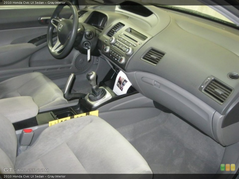Gray Interior Dashboard for the 2010 Honda Civic LX Sedan #77703024