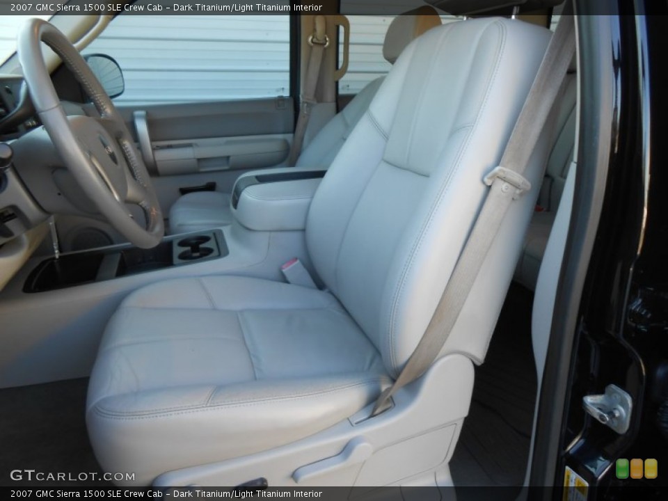 Dark Titanium/Light Titanium Interior Front Seat for the 2007 GMC Sierra 1500 SLE Crew Cab #77703585