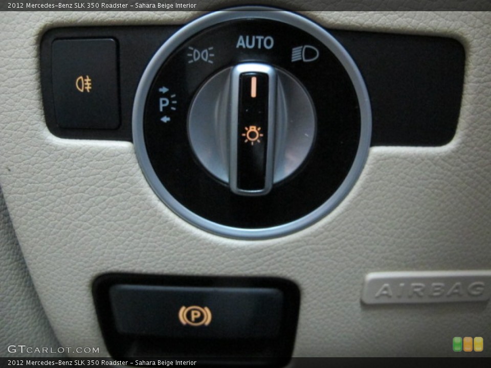 Sahara Beige Interior Controls for the 2012 Mercedes-Benz SLK 350 Roadster #77703709