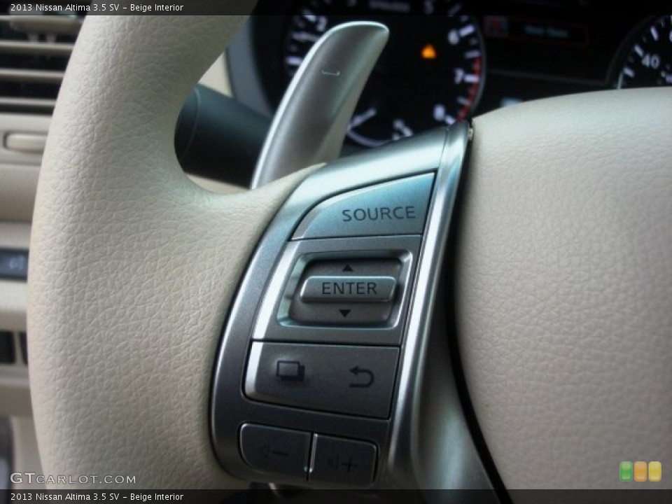 Beige Interior Controls for the 2013 Nissan Altima 3.5 SV #77704409