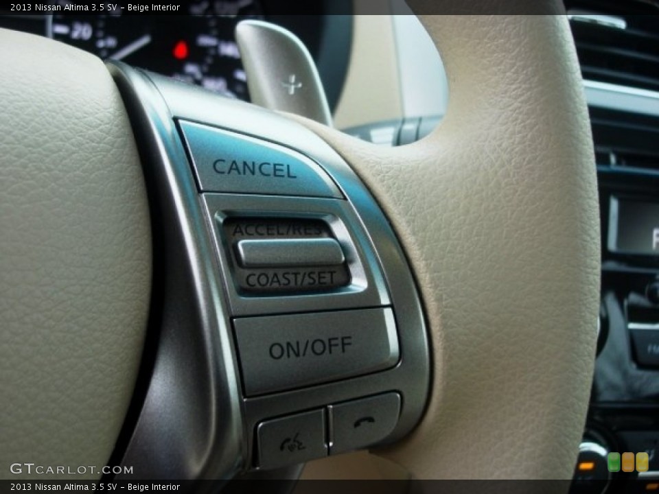 Beige Interior Controls for the 2013 Nissan Altima 3.5 SV #77704427