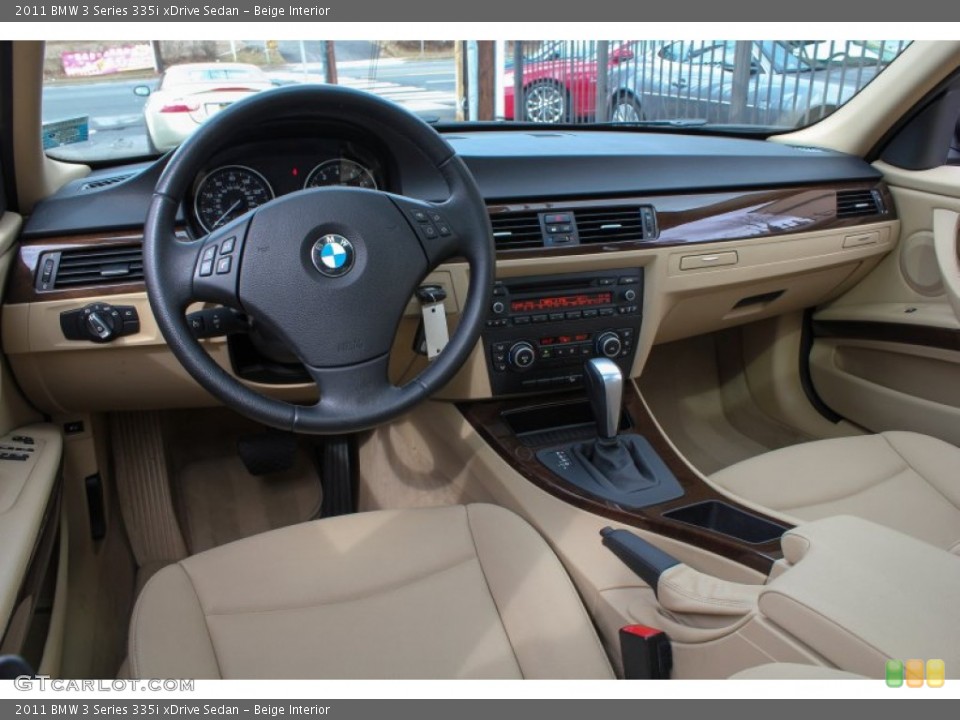 Beige Interior Prime Interior for the 2011 BMW 3 Series 335i xDrive Sedan #77704434