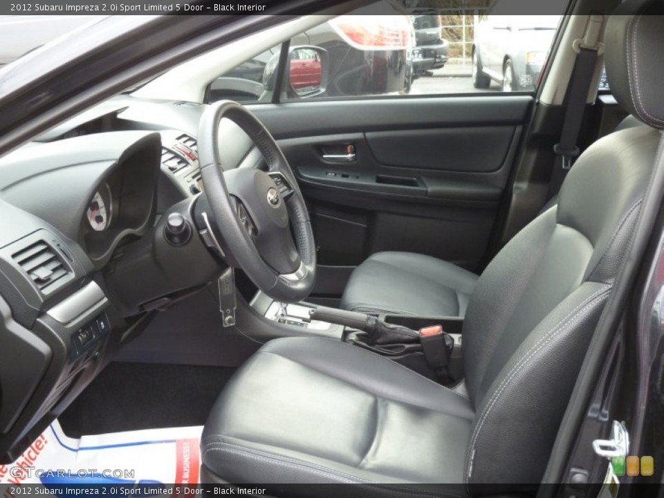 Black Interior Front Seat for the 2012 Subaru Impreza 2.0i Sport Limited 5 Door #77704863