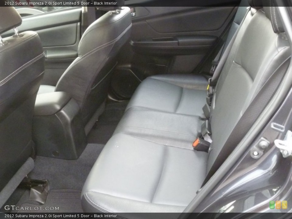 Black Interior Rear Seat for the 2012 Subaru Impreza 2.0i Sport Limited 5 Door #77704881