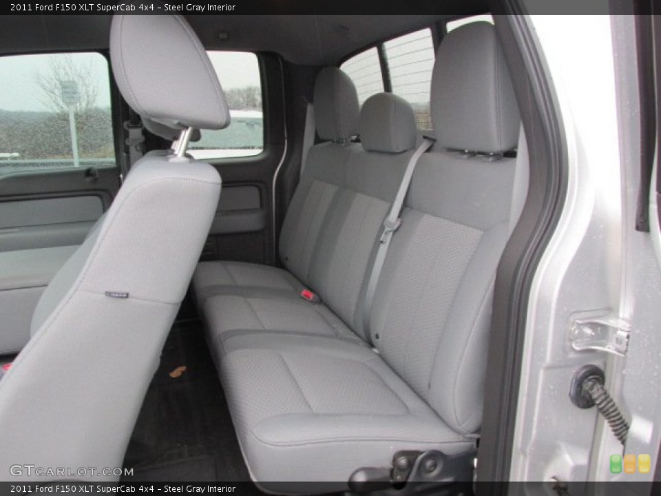 Steel Gray Interior Rear Seat for the 2011 Ford F150 XLT SuperCab 4x4 #77704914