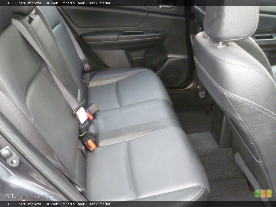Black Interior Rear Seat for the 2012 Subaru Impreza 2.0i Sport Limited 5 Door #77704929