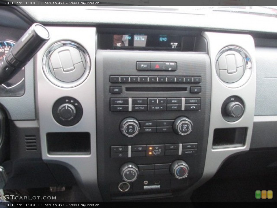 Steel Gray Interior Controls for the 2011 Ford F150 XLT SuperCab 4x4 #77705005