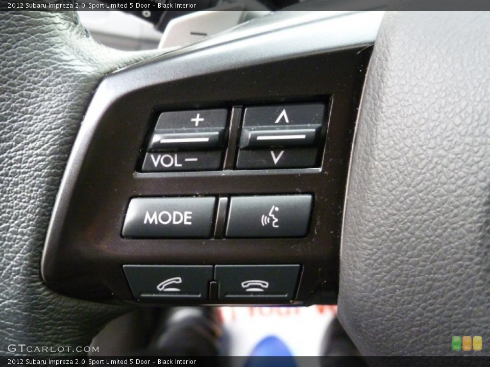 Black Interior Controls for the 2012 Subaru Impreza 2.0i Sport Limited 5 Door #77705067