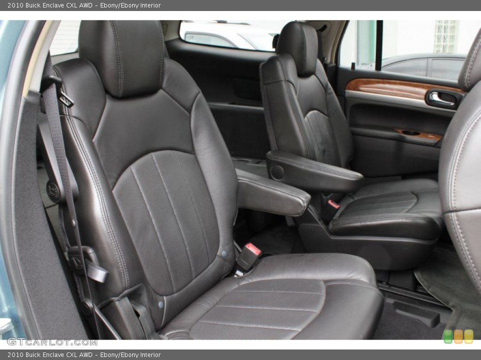 Ebony/Ebony Interior Rear Seat for the 2010 Buick Enclave CXL AWD #77705275