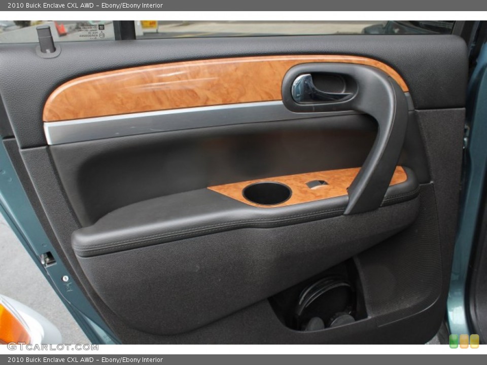 Ebony/Ebony Interior Door Panel for the 2010 Buick Enclave CXL AWD #77705349