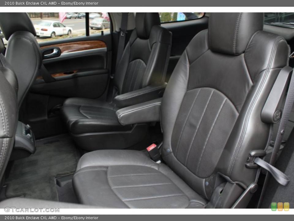 Ebony/Ebony Interior Rear Seat for the 2010 Buick Enclave CXL AWD #77705371