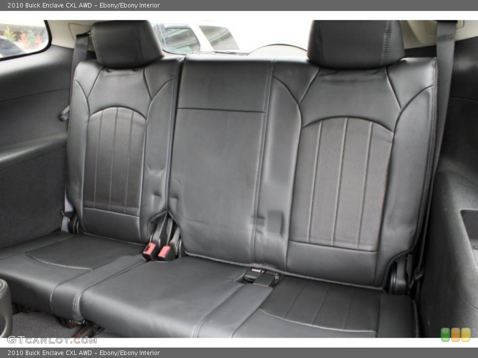 Ebony/Ebony Interior Rear Seat for the 2010 Buick Enclave CXL AWD #77705391