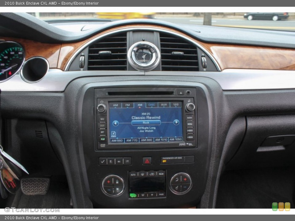 Ebony/Ebony Interior Controls for the 2010 Buick Enclave CXL AWD #77705514