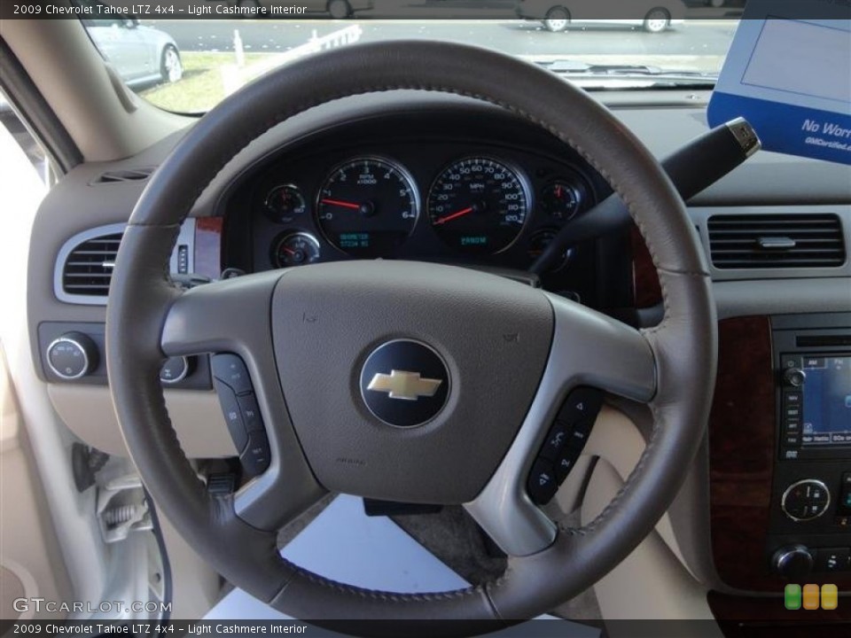 Light Cashmere Interior Steering Wheel for the 2009 Chevrolet Tahoe LTZ 4x4 #77705517