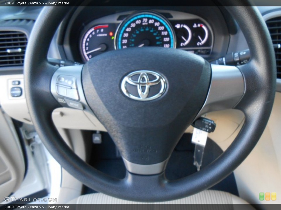 Ivory Interior Steering Wheel for the 2009 Toyota Venza V6 #77705523