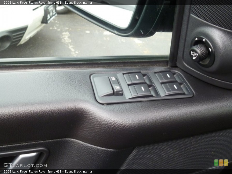 Ebony Black Interior Controls for the 2008 Land Rover Range Rover Sport HSE #77705526