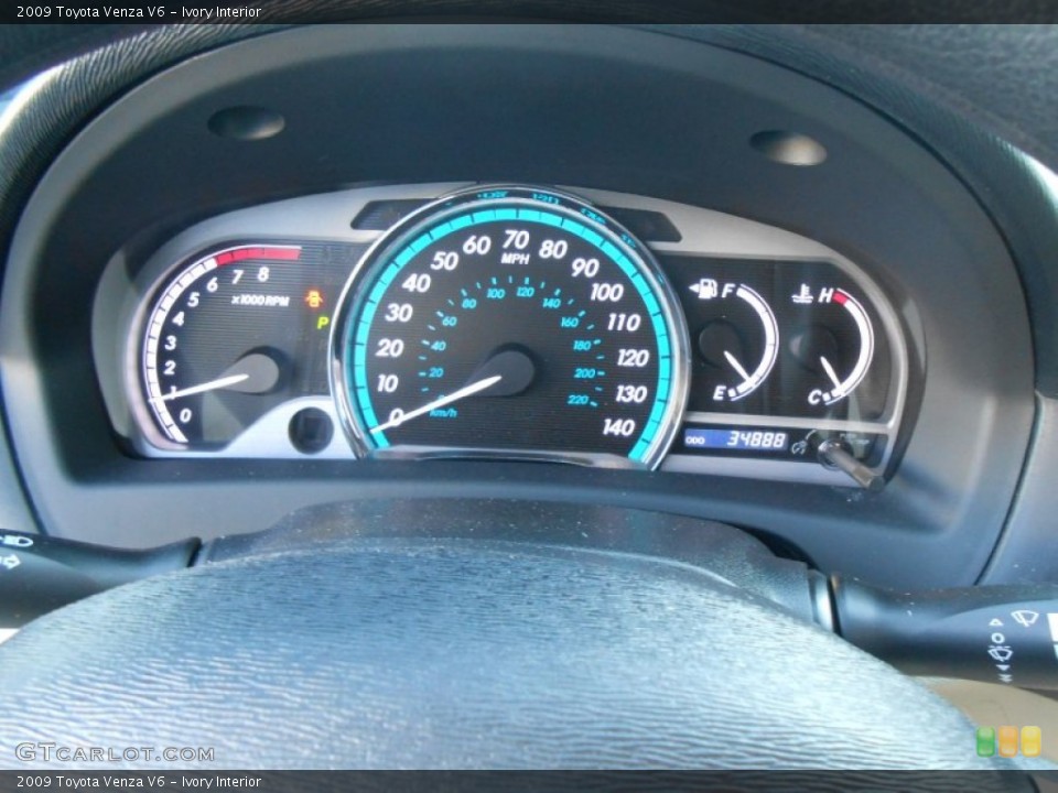 Ivory Interior Gauges for the 2009 Toyota Venza V6 #77705545