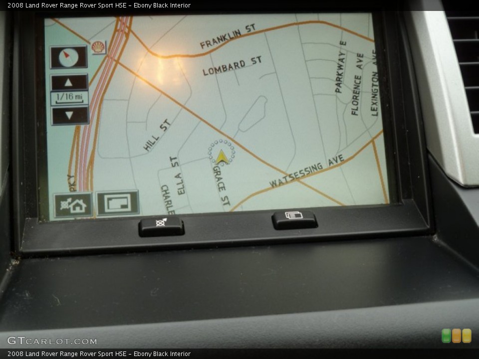 Ebony Black Interior Navigation for the 2008 Land Rover Range Rover Sport HSE #77705569