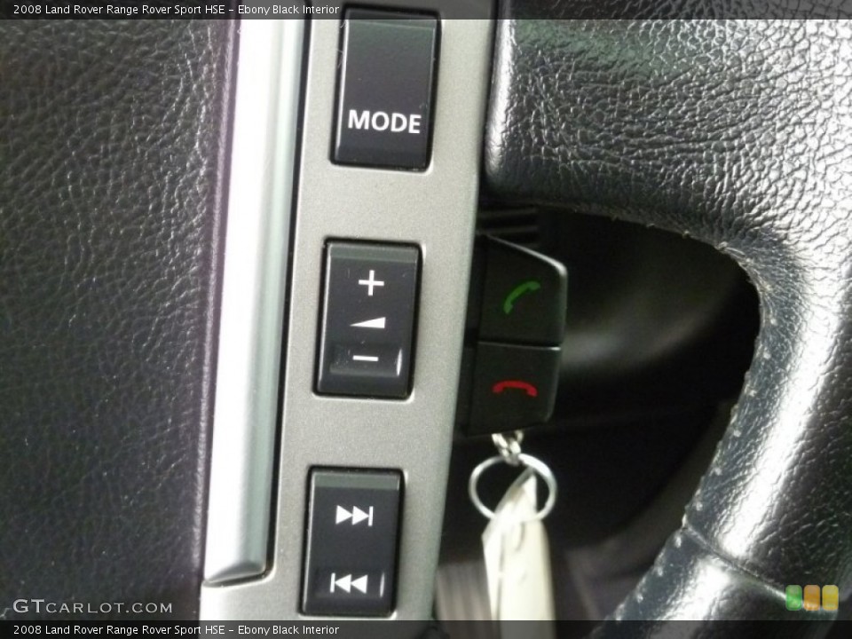 Ebony Black Interior Controls for the 2008 Land Rover Range Rover Sport HSE #77705610