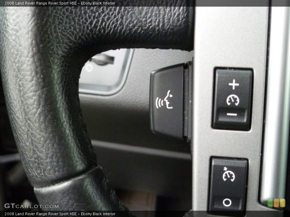 Ebony Black Interior Controls for the 2008 Land Rover Range Rover Sport HSE #77705625