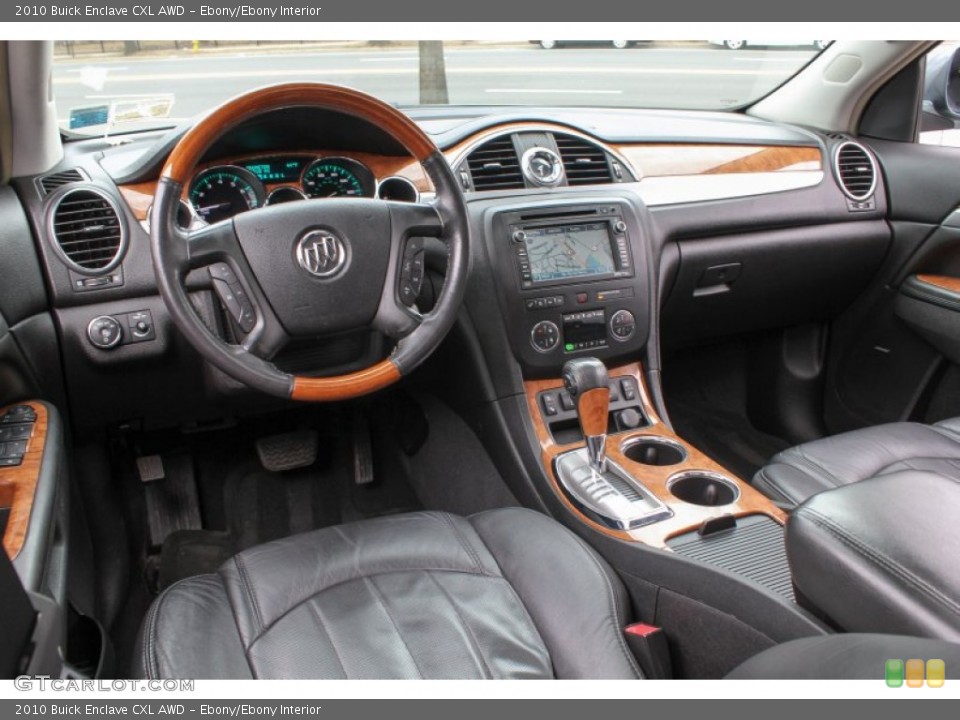Ebony/Ebony Interior Prime Interior for the 2010 Buick Enclave CXL AWD #77705644