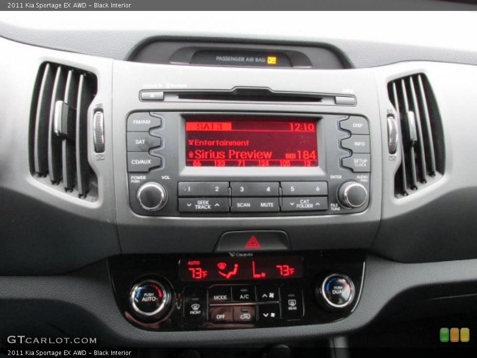 Black Interior Controls for the 2011 Kia Sportage EX AWD #77706010