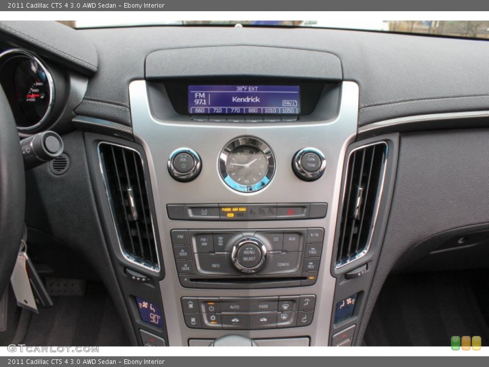 Ebony Interior Controls for the 2011 Cadillac CTS 4 3.0 AWD Sedan #77706153