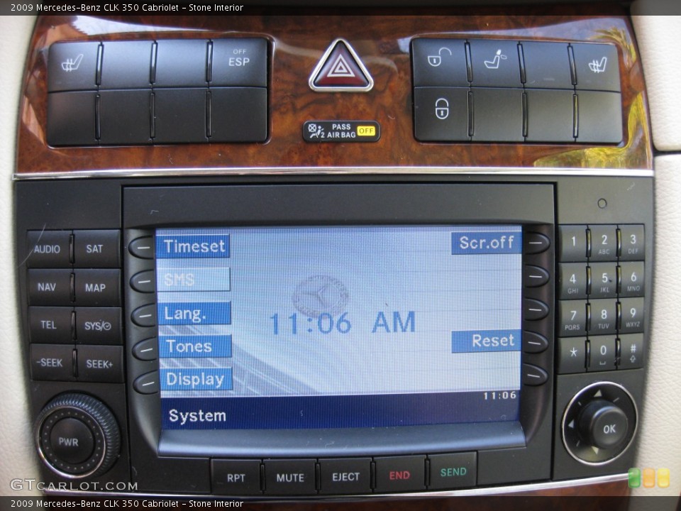 Stone Interior Audio System for the 2009 Mercedes-Benz CLK 350 Cabriolet #77706226